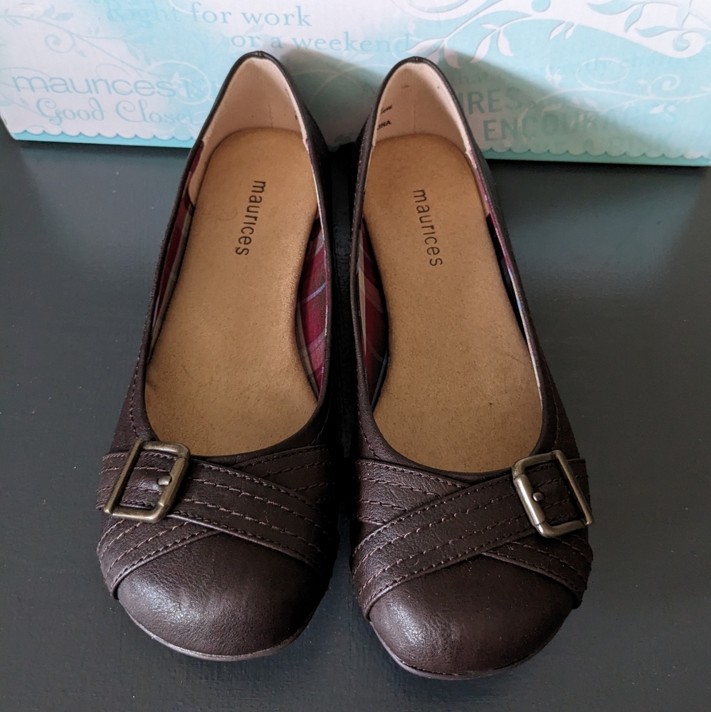 Brown Maurices Flats - Size 7